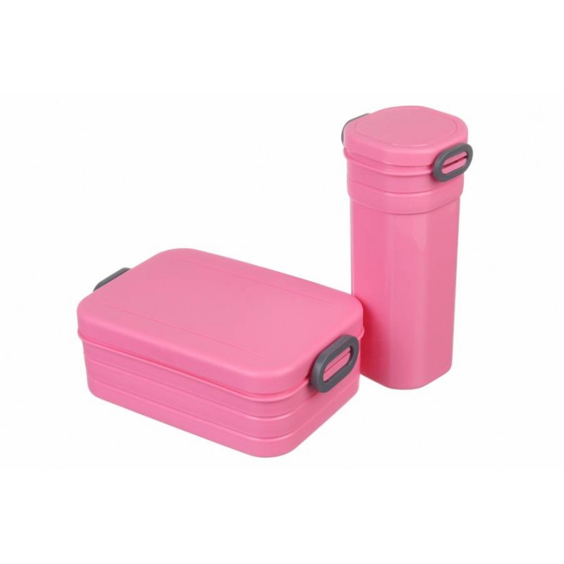 Ланч-бокс с розовой бутылкой 920ml + 589ml 64-21-557