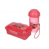 Ланч-бокс + бутылка красный (16,5*9,5см+14*5см) 64-21-1905