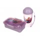 Ланч-бокс + бутылка сиреневый (16,5*9,5см+14*5см) 64-21-1875