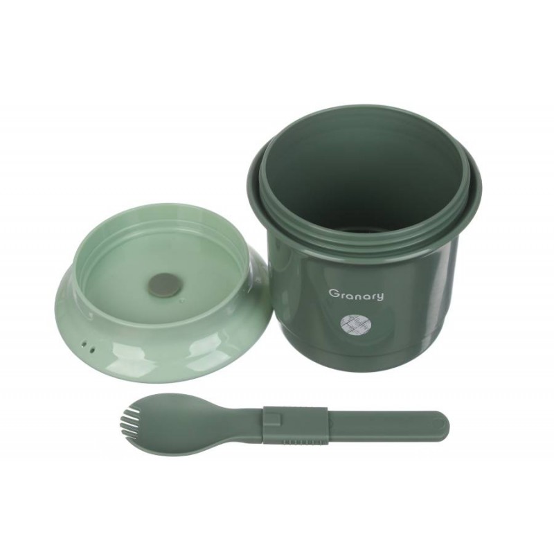 Ланч-бокс 550ml зеленый (11.2×11.2×12.2см) 64-21-1462