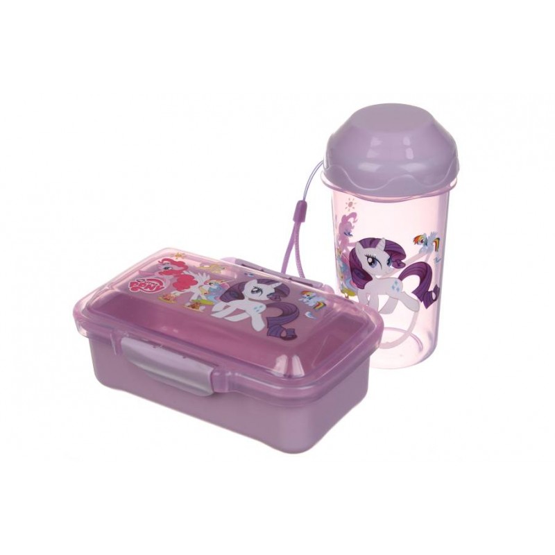 Ланч-бокс + бутылка фиолетовый (16,5*9,5см+14*5см) 64-21-1882