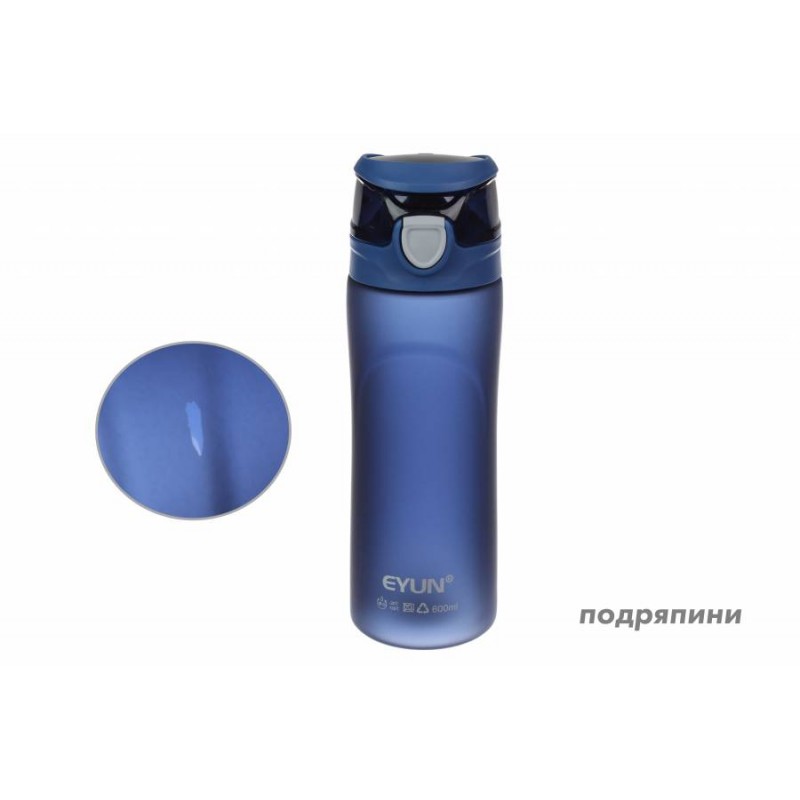 Бутылка спорт пластик 600мл 67-2823