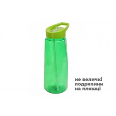 Бутылка спортивная пластиковая  зеленая (царапины на бутылки) 800ml 67-232