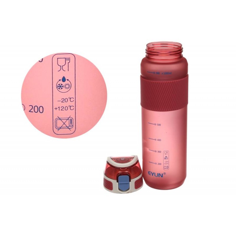 Бутылка спорт пластик (YY-163) 1000мл 67-5190