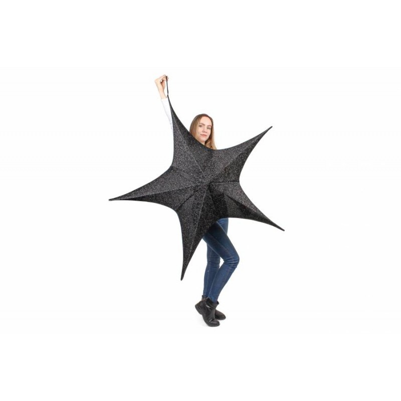 Звезда декоративная черная 135см 254-337