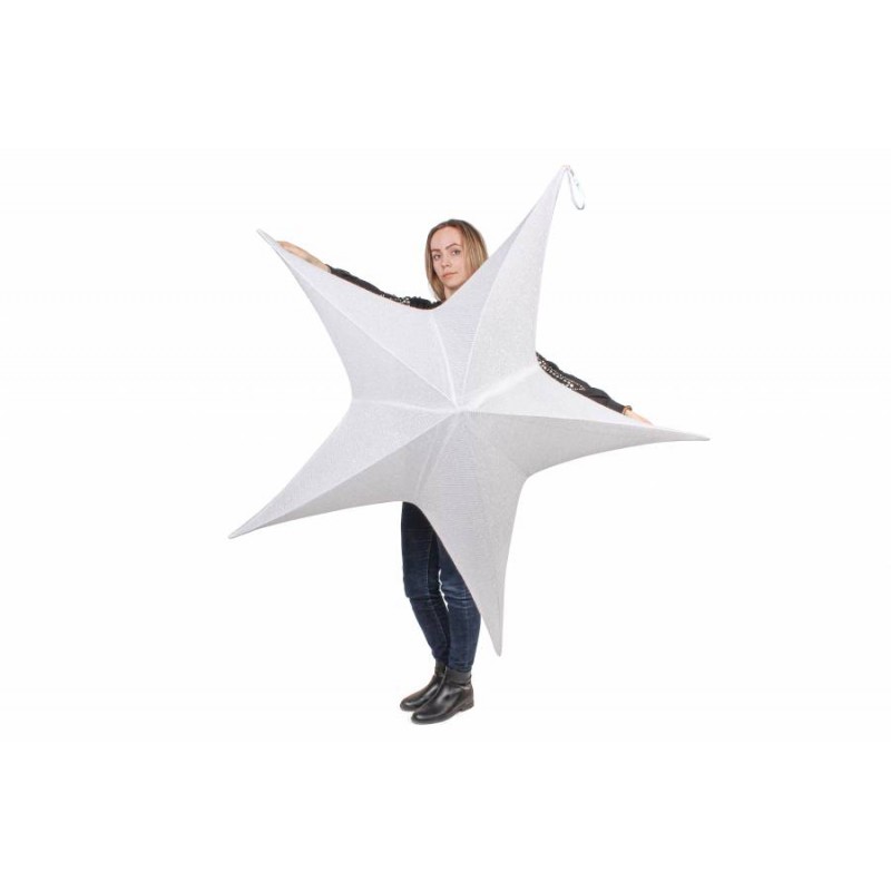 Звезда декоративная белая 150см 254-436