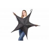 Звезда декоративная черная 110 см 254-320