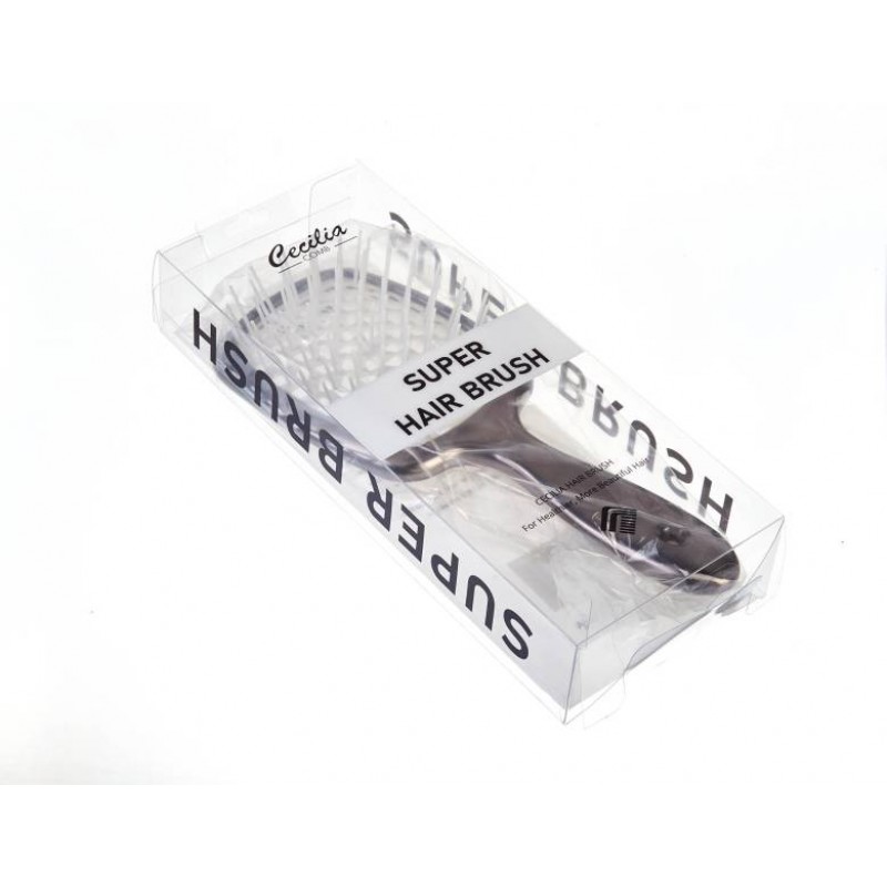 Расческа супербраш (21,5х8,5см) матовая черная 1-216592