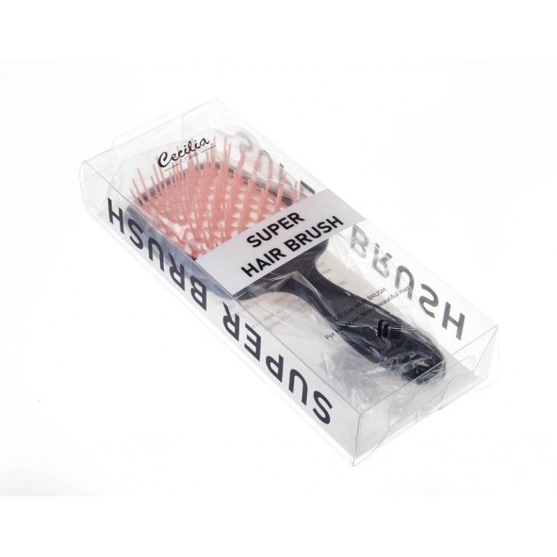 Расческа супербраш (20,5х8,5см) глянцевая черная 1-193237