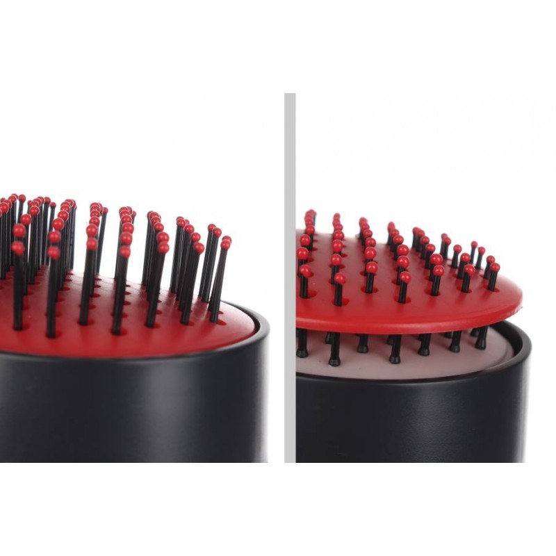 Расческа для волос самоочищающаяся красная 1-204704