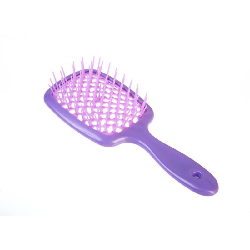 Расческа супербраш (20,5х8,5см) глянцевая сиреневая 1-216554