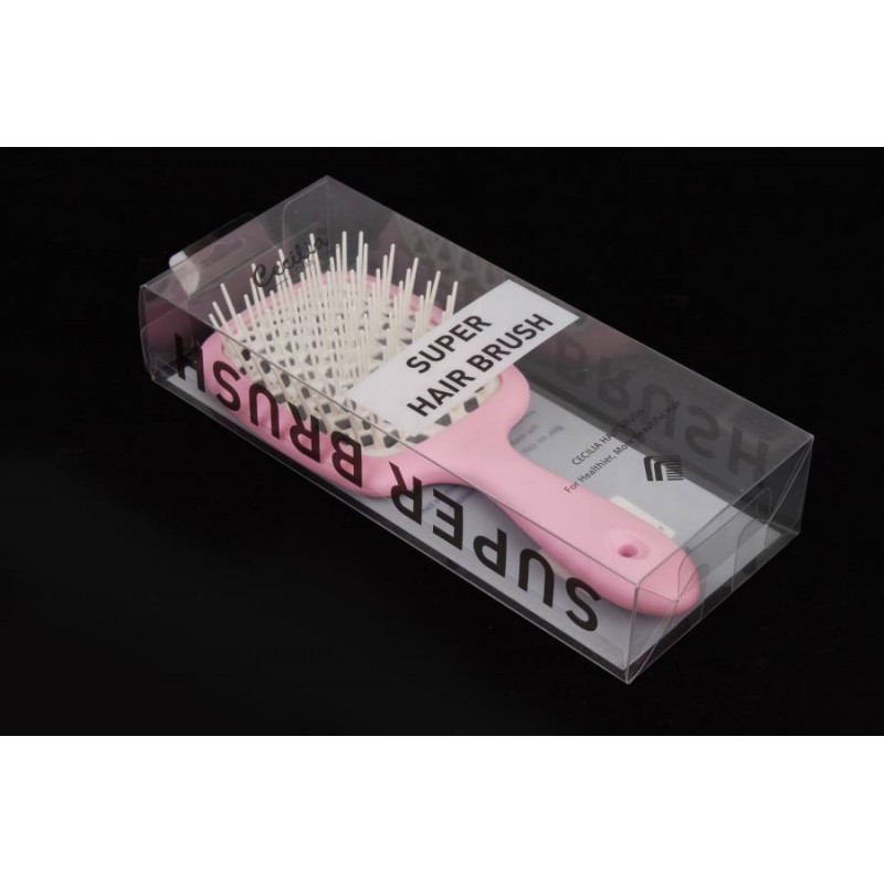 Расческа супербраш (21,5х8,5см) матовая розовая 1-193121