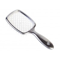 Расческа супербраш (21,5х8,5см) матовая серебристая 1-216608