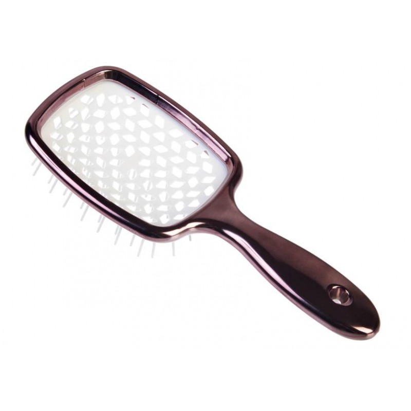 Расческа супербраш (21,5х8,5см) матовая коричневая 1-216585