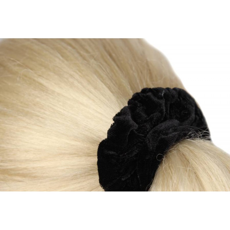 Резинка бархатная черная 1-205749