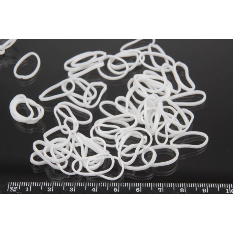 Резинка для волос белая 11-1263