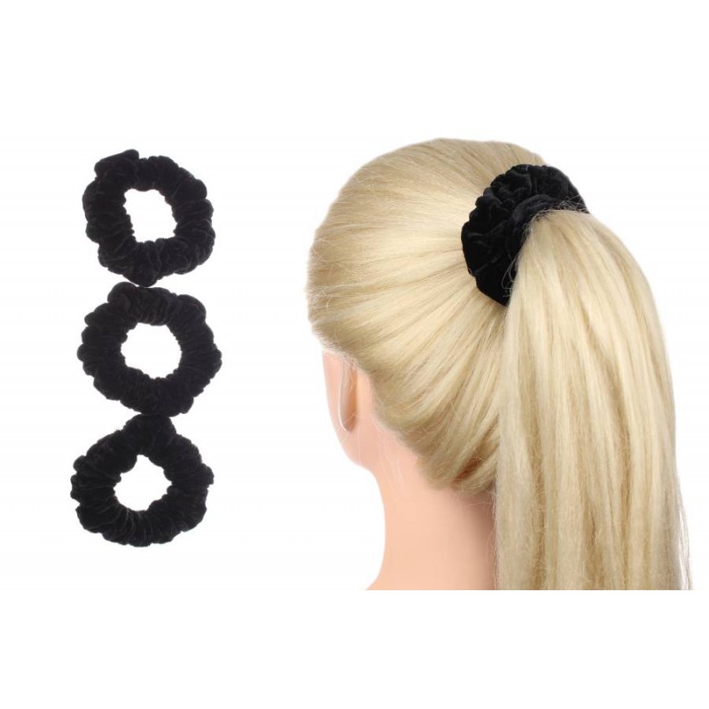 Резинка бархатная черная 1-205749