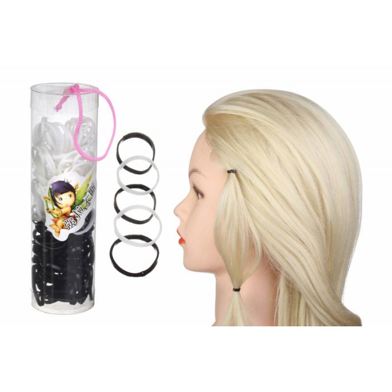 Резинка для волос (микс белые, черные) 11-1249