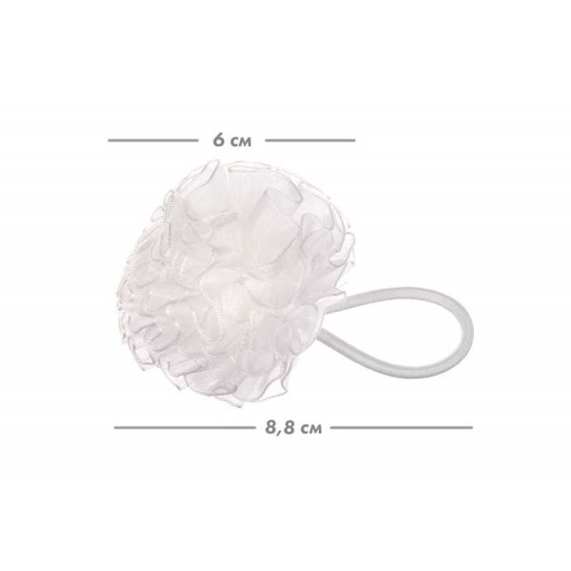 Резинка - бант детская белая 6см 1-207354