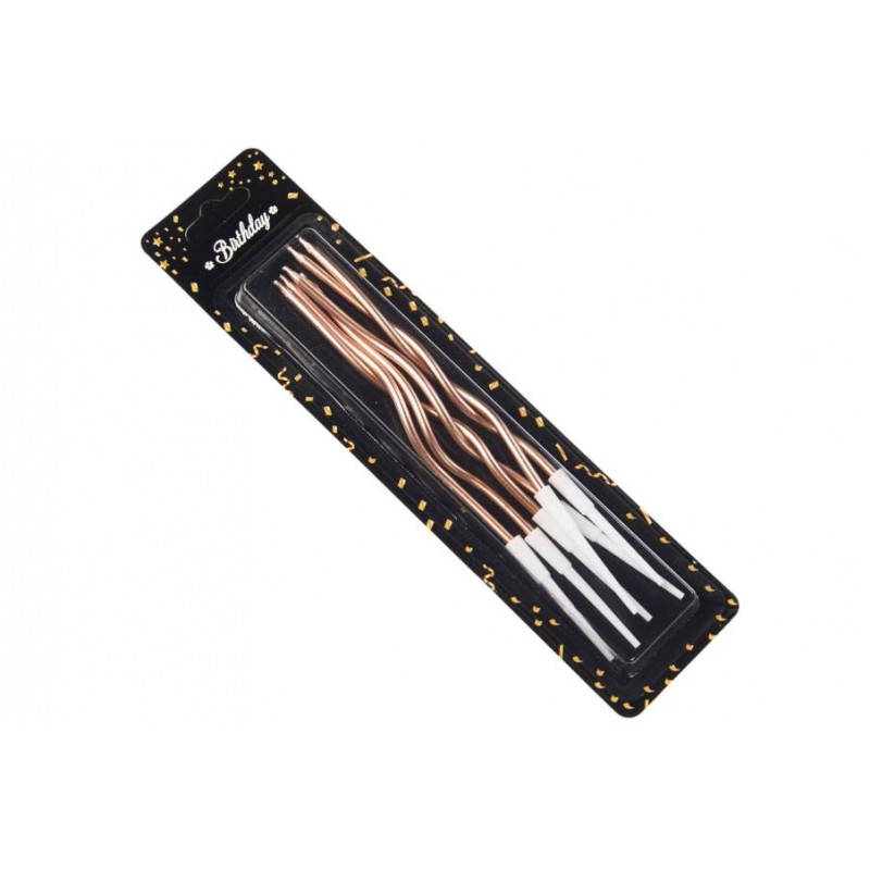 Набор свечей 6шт. 15,5см (шампань) 5-91195