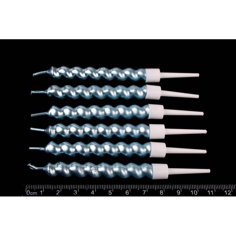 Набор свечей 6шт. 10см (синий) 5-88508