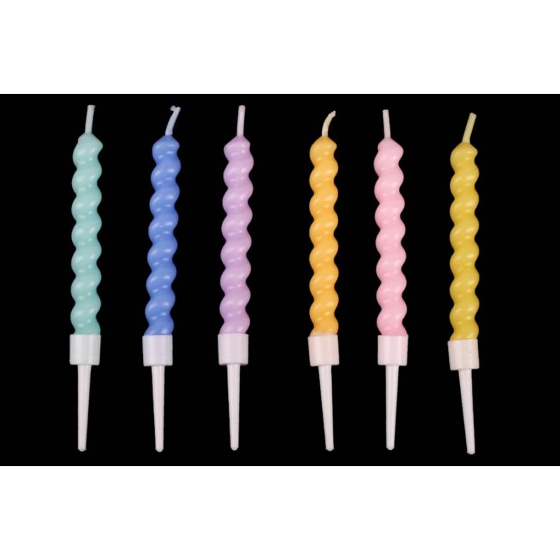 Набор свечей 6шт. 10см (микс) 5-88584