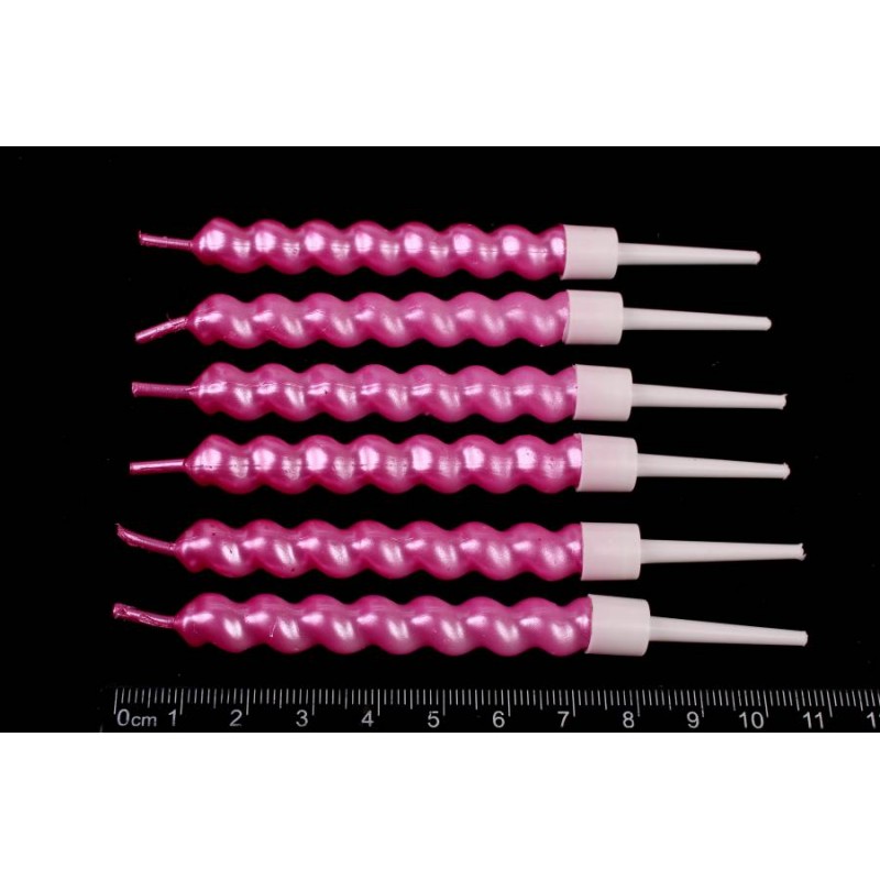 Набор свечей 6шт. 10см (светло-розовый) 5-88553