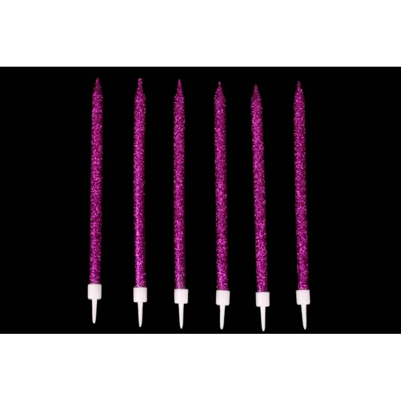 Набор свечей 6шт. 13см (фиолетовый) 5-88300