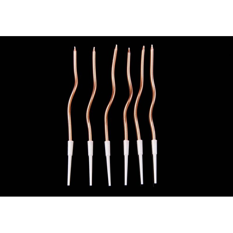 Набор свечей 6шт. 15,5см (шампань) 5-91195