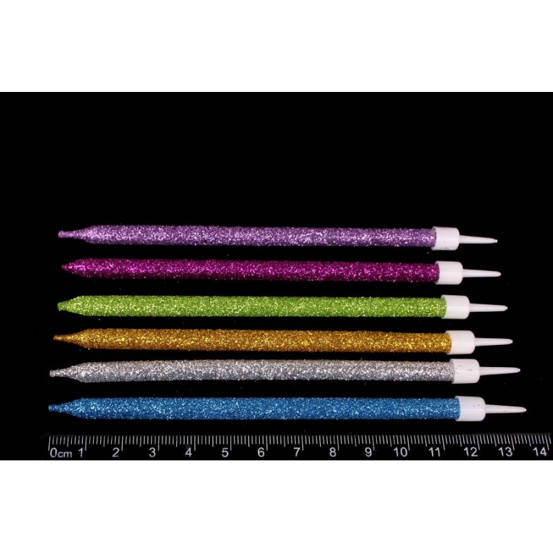 Набор свечей 6шт. 13см (микс) 5-88270