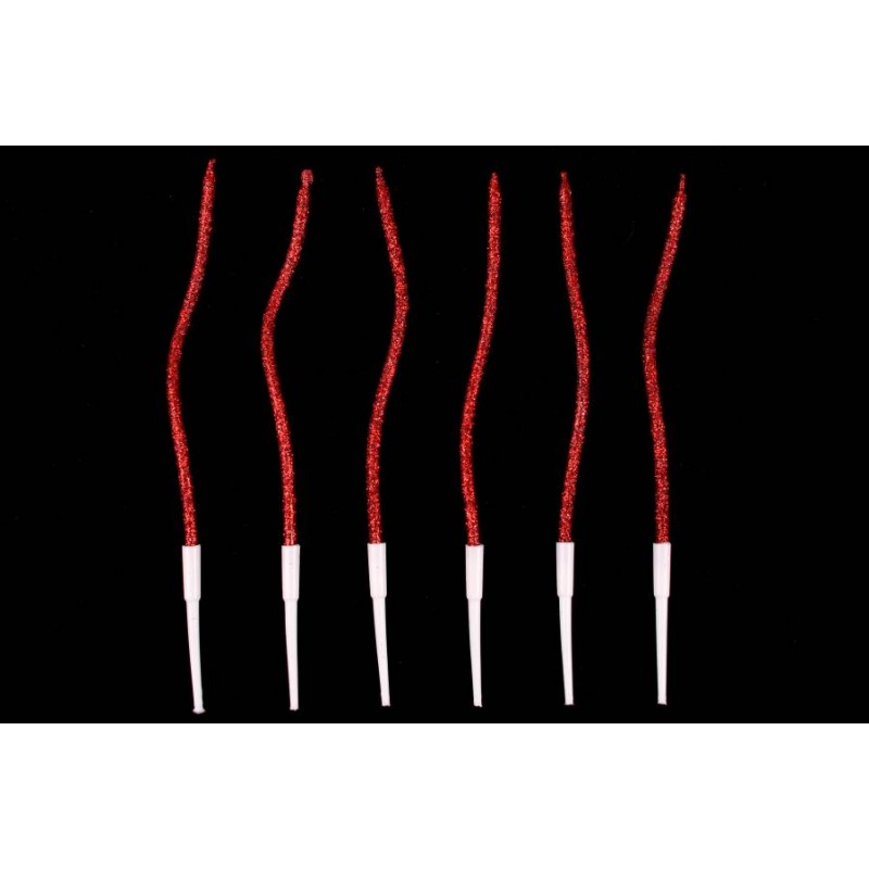 Набор свечей 6шт. 15см (красный) 5-87990