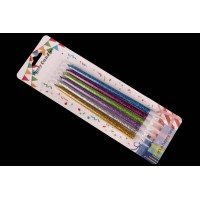 Набор свечей 6шт. 13см (микс) 5-88270