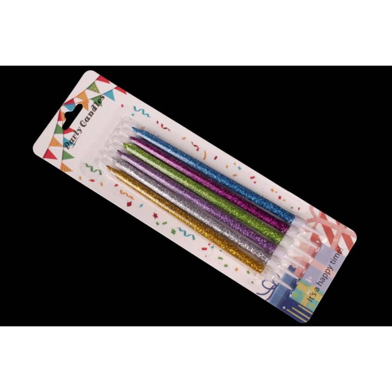 Набор свечей 6шт. 13см (микс) 5-88270