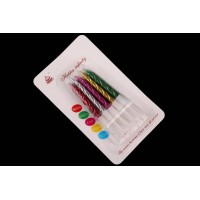 Набор свечей 10шт. 7см (микс) 5-88157