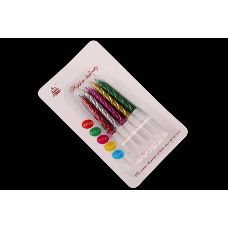 Набор свечей 10шт. 7см (микс) 5-88157