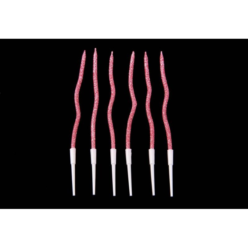 Набор свечей 6шт. 15см (розовый) 5-91102