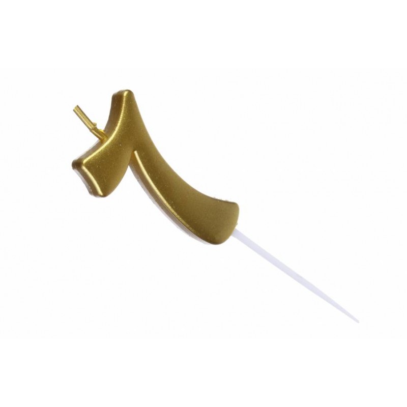 Свеча золото цифра 