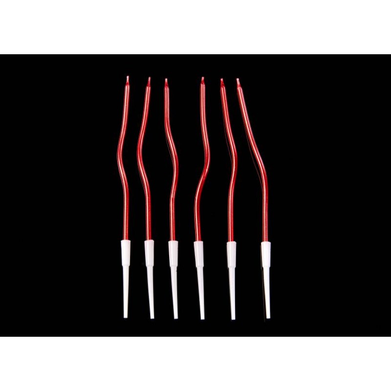 Набор свечей 6шт. 15,5см (красный) 5-91232