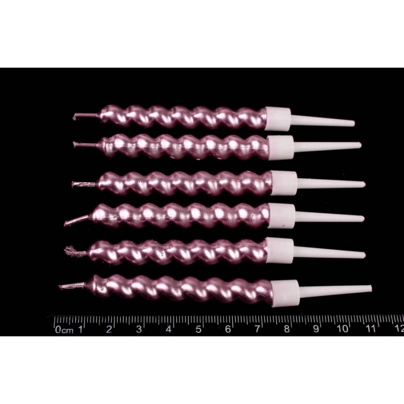 Набор свечей 6шт. 10см (розовый) 5-88492