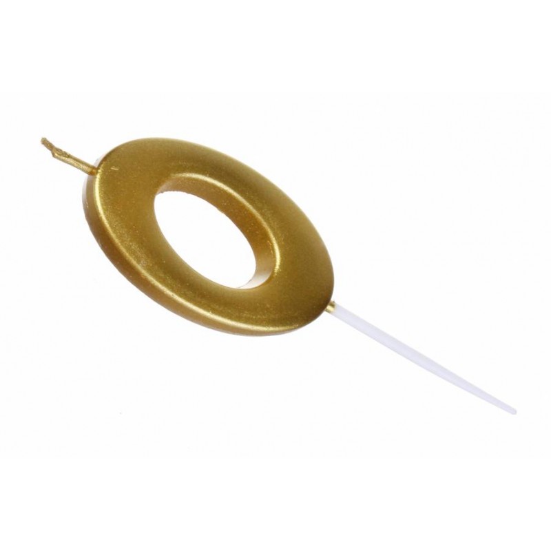 Свеча золото цифра 