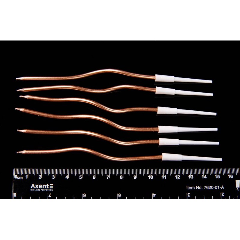 Набор свечей 6шт. 15,5см (шампань) 5-91195