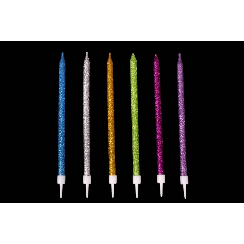 Набор свечей 6шт. 13см (микс) 5-88270