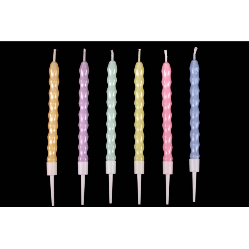 Набор свечей 6шт. 10,5см (микс) 5-88577