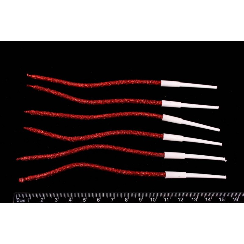 Набор свечей 6шт. 15см (красный) 5-87990