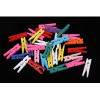 Минидекор прищепка 3см (микс) (100шт) 5-21222