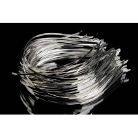 Ободок металический серебро(0,3см) 1-73867