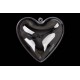 Сердце декор прозрачное (10см) 5-90976