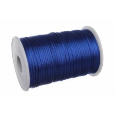 Канат атласный декоративный темно-синий (91м - Ø2,5см) 5-80403