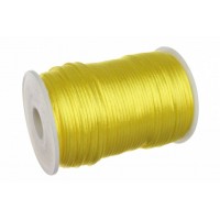 Канат атласный декоративный желтый (91м - Ø2,5см) 5-80441