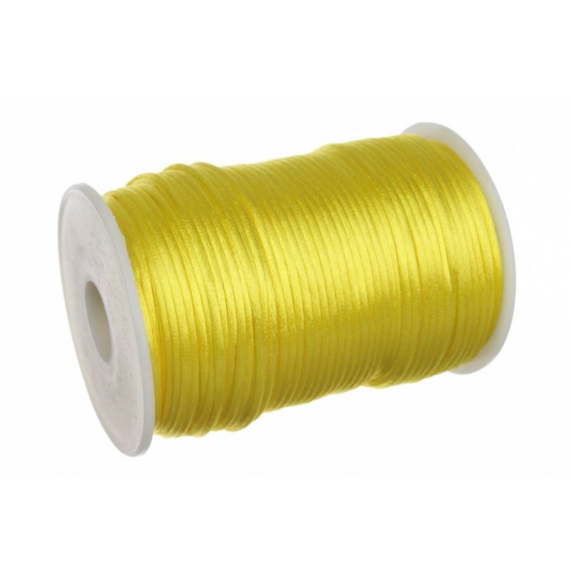 Канат атласный декоративный желтый (91м - Ø2,5мм) 5-80441
